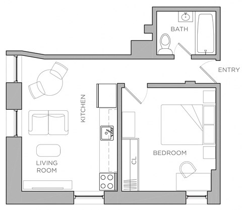 One Bedroom K1